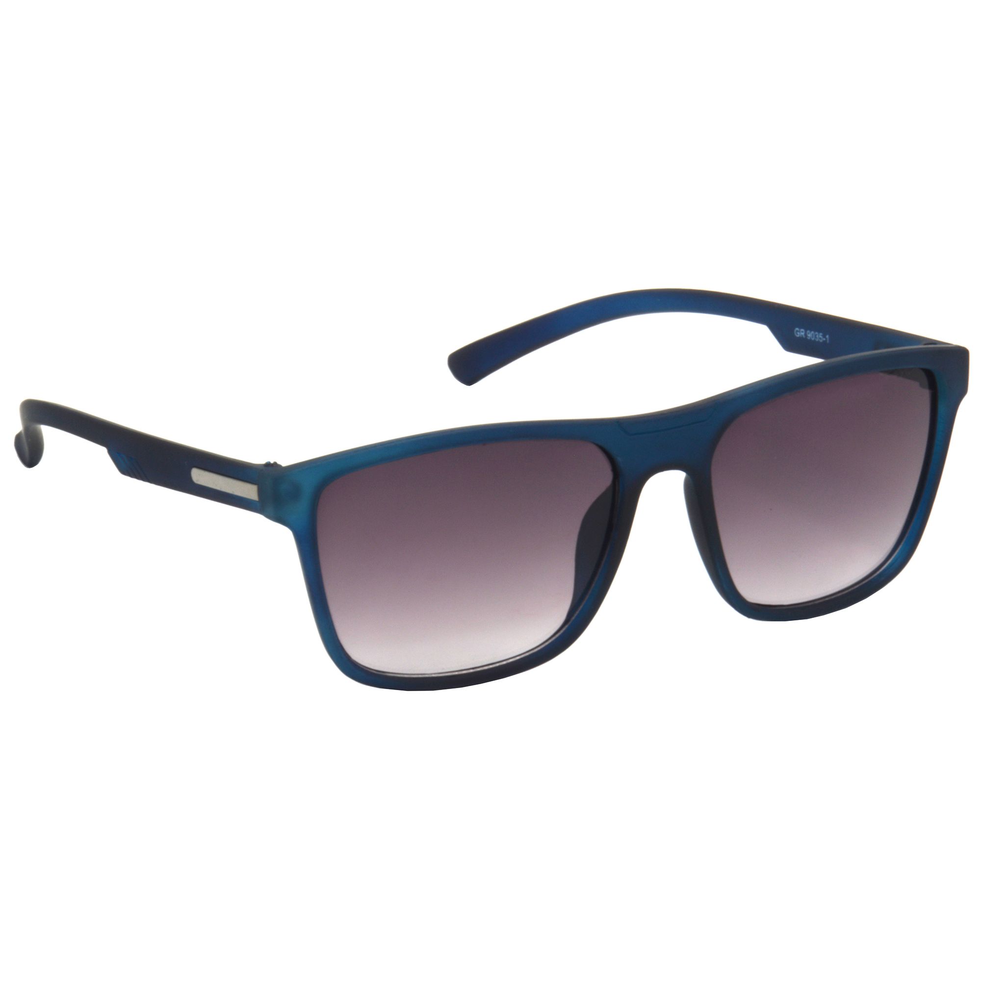 Hrinkar Pink Rectangular Cooling Glass Blue Frame Best Sunglasses for Men & Women - HRS493-BU-PNK