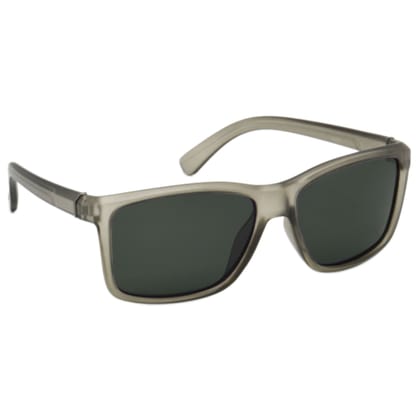 Hrinkar Green Rectangular Sunglasses Brands Grey Frame Polarized Goggles for Men & Women - HRS495-GRY-GRN-P