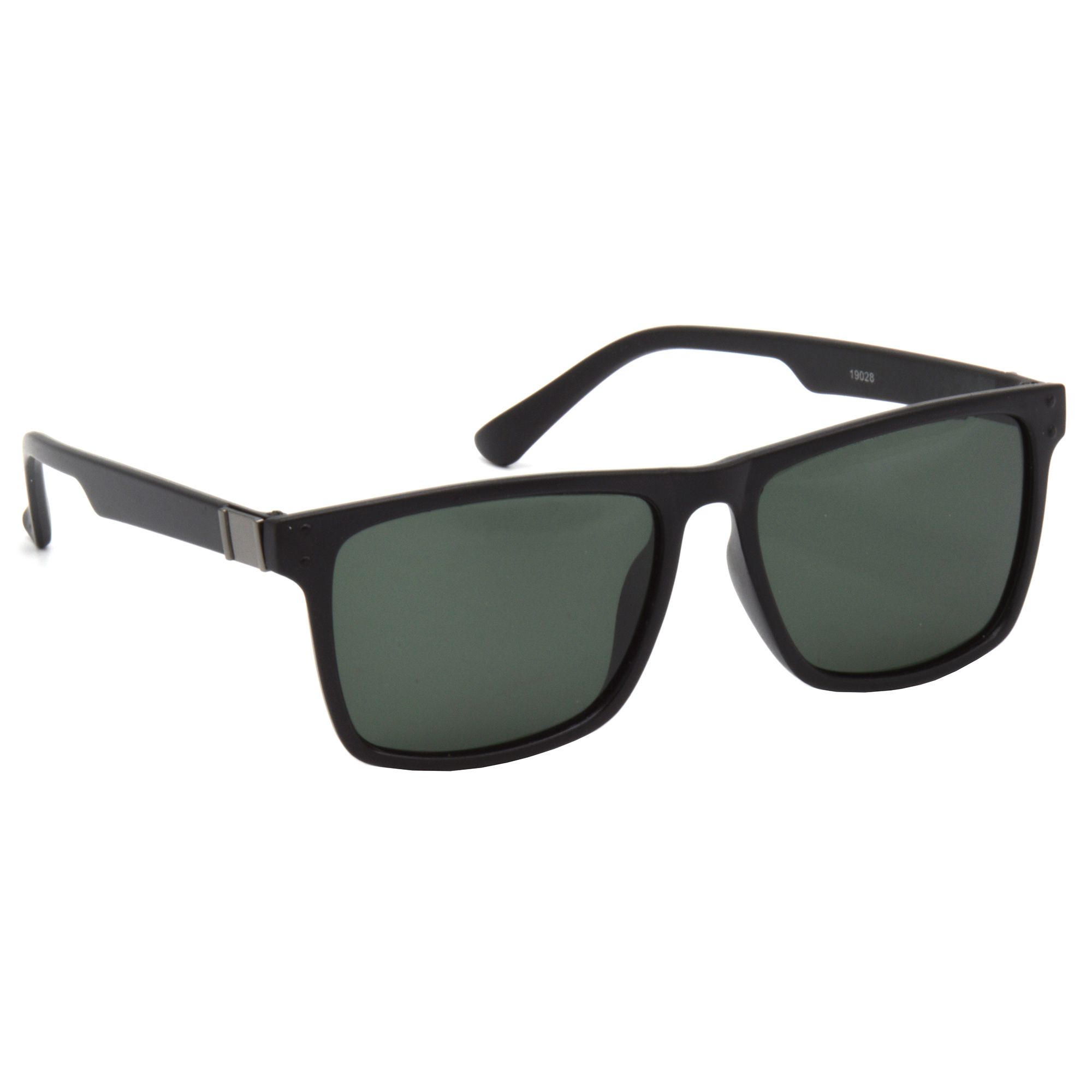 Hrinkar Green Rectangular Sunglasses Styles Black Frame Polarized Glasses for Men & Women - HRS496-BK-GRN-P