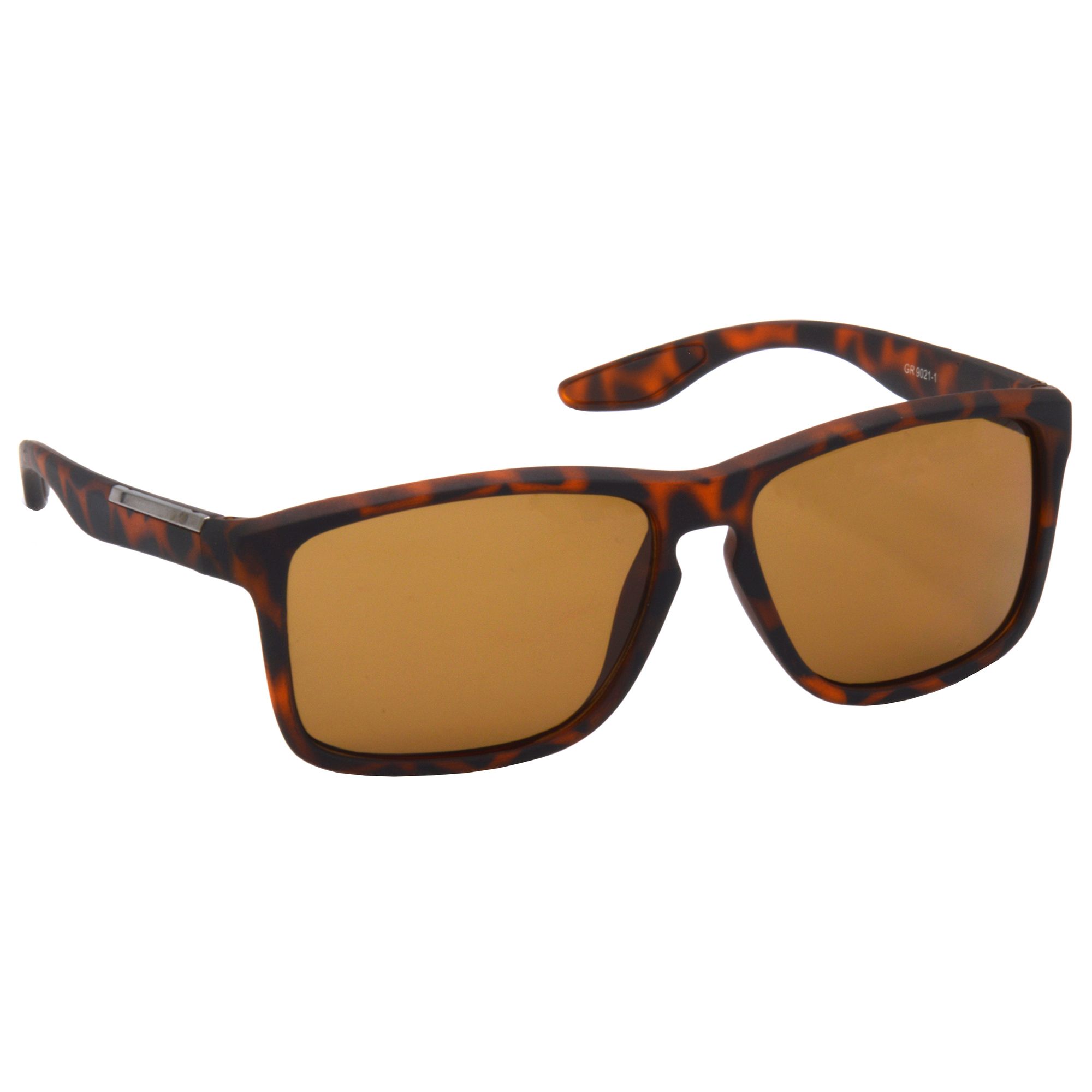 Hrinkar Brown Retro Square Cooling Glass Brown Frame Best Sunglasses for Men & Women - HRS494-TBWN-BWN