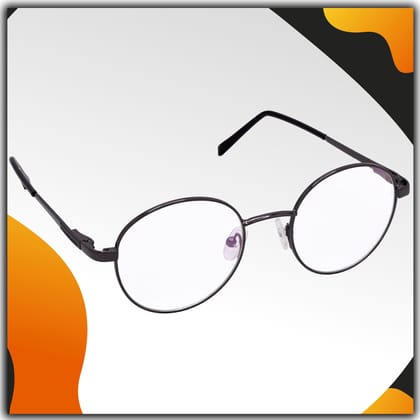 Hrinkar Trending Eyeglasses: Grey Oval Optical Spectacle Frame For Men & Women |HFRM-GRY-19011