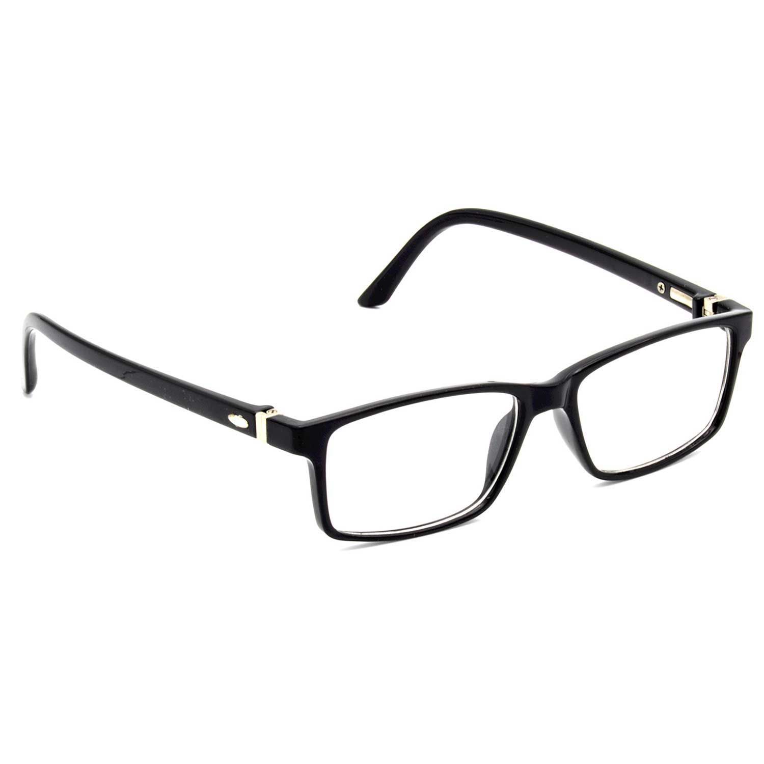 Hrinkar Trending Eyeglasses: Black Rectangle Optical Spectacle Frame For Kids Boy & Girl |HFRM-BK-17