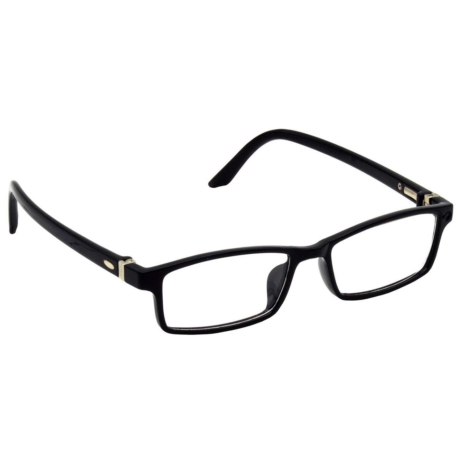 Hrinkar Trending Eyeglasses: Black Rectangle Optical Spectacle Frame For Kids Boy & Girl |HFRM-BK-18