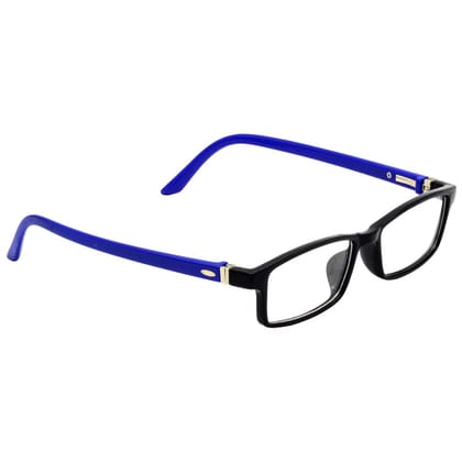 Hrinkar Trending Eyeglasses: Blue and Black Rectangle Optical Spectacle Frame For Kids Boy & Girl |HFRM-BK-BU-18