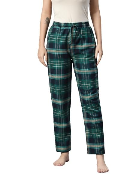 One Femme Women Checked Regular Fit Pyjama Lower