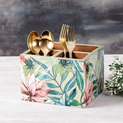 Elysian Tropical MDF Enamel Cutlery Holder