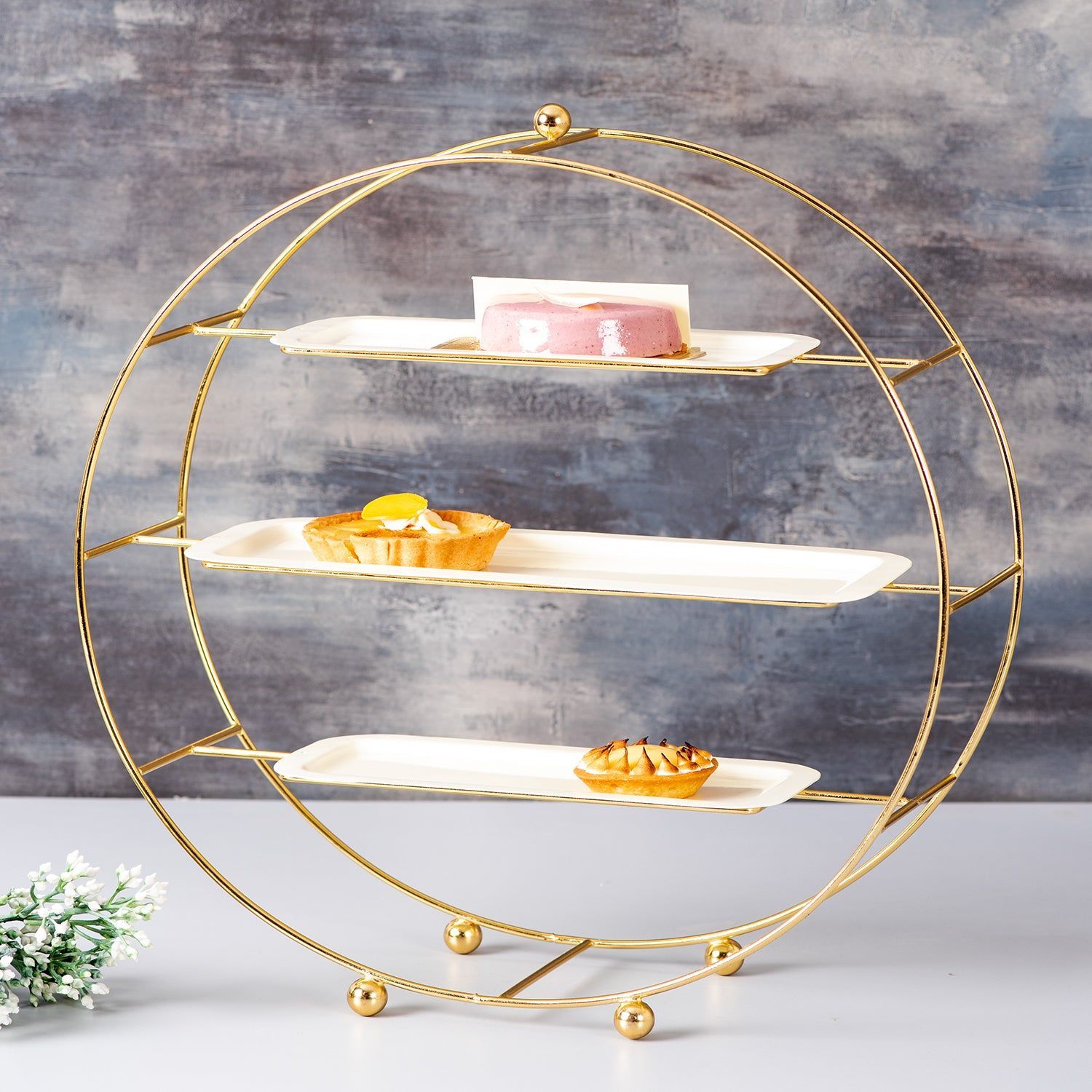 Aura Buffet Organizer - Gold