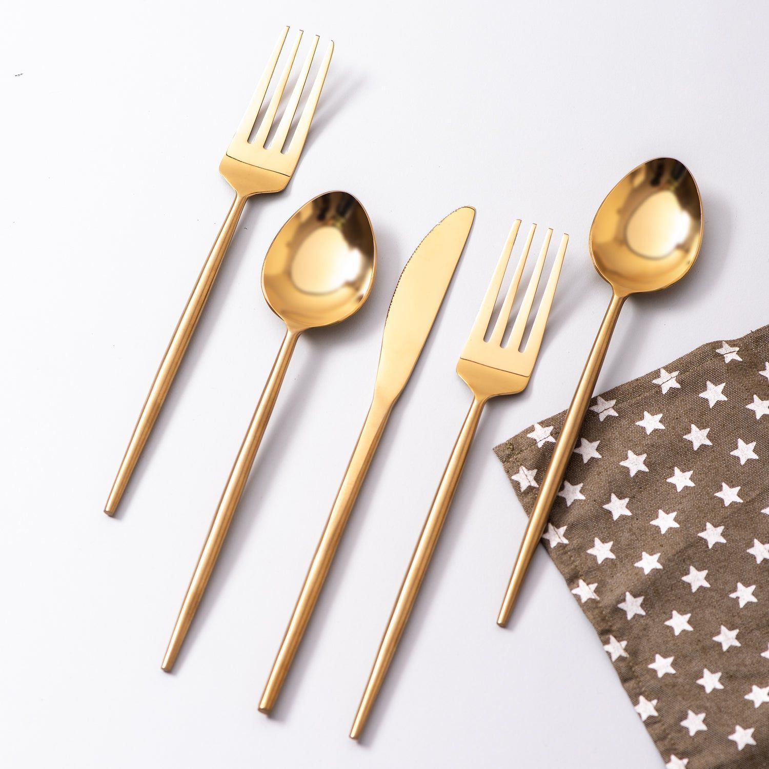 Mia Cutlery (Gold) - Set Of 5