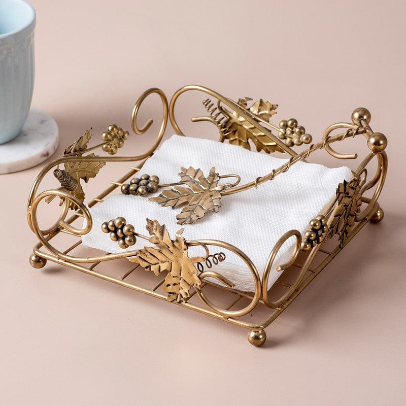 Lustre Napkin Holder - Gold