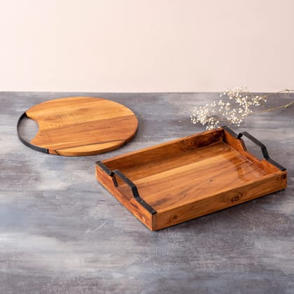 Acacia Wood Serving Plater & Tray