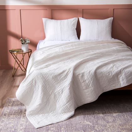 Cotton Wavy Quilt & Shams