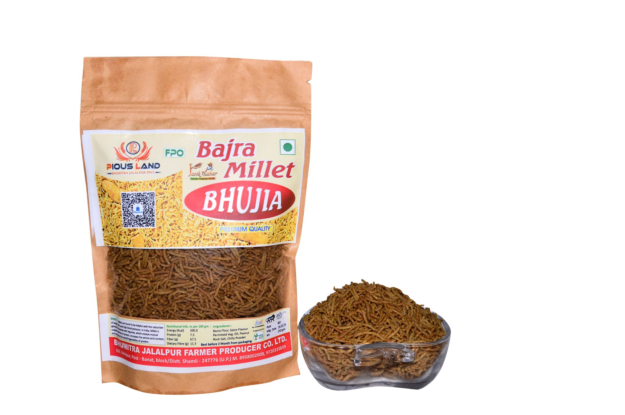 Healthy Millet Bhujia Namkeen 250gm