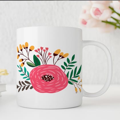 Floral Fusion Coffee Mug