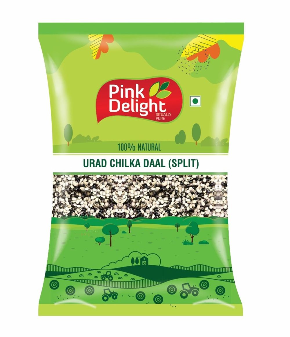 Pink Delight Unpolished And Dry Urad Chilka Dal | 500g Pack