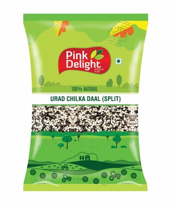 Pink Delight Unpolished And Dry Urad Chilka Dal | 1 Kg Pack