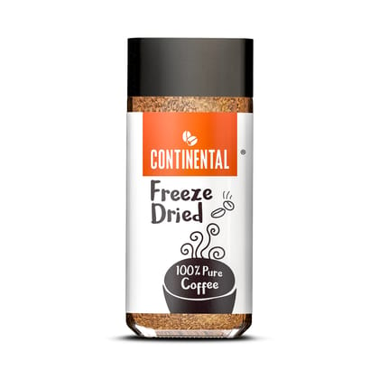 Continental Freeze Dried Pure Instant Coffee Powder, 100g Jar | 100% Arabica Coffee | Black Coffee | Cold Coffee