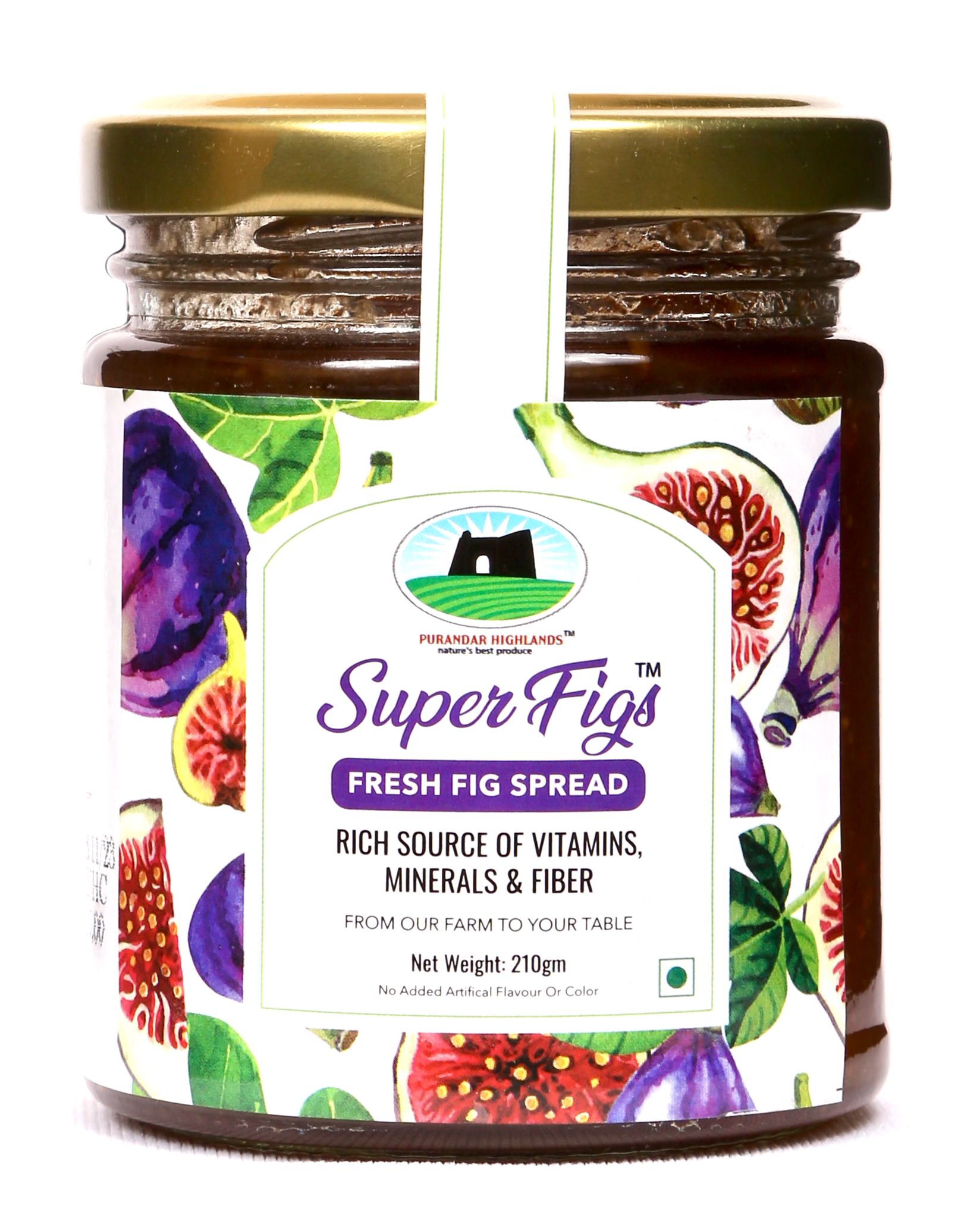 Fig Spread by Purandar Highlands - Nature's Best Produce (210 gm)