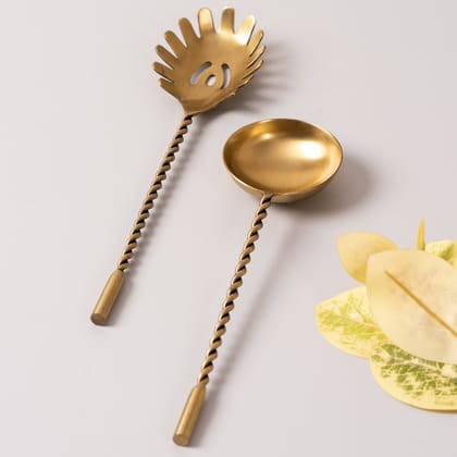 Twisted Love Salad Serving Spoon - Set Of 2