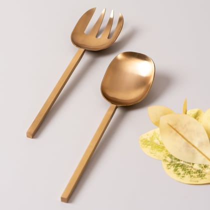 Enigmatic Serving Spoon (Gold) - Set of 2