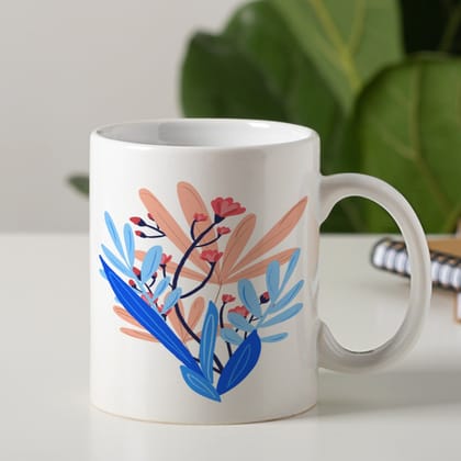 Botanical Brushwork Coffee Mug