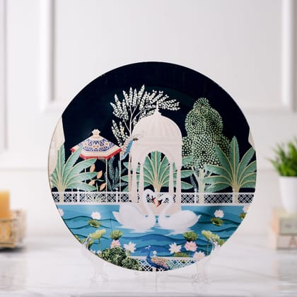 Timeless Tales  Ceramic wall plates decor hanging / tabletop