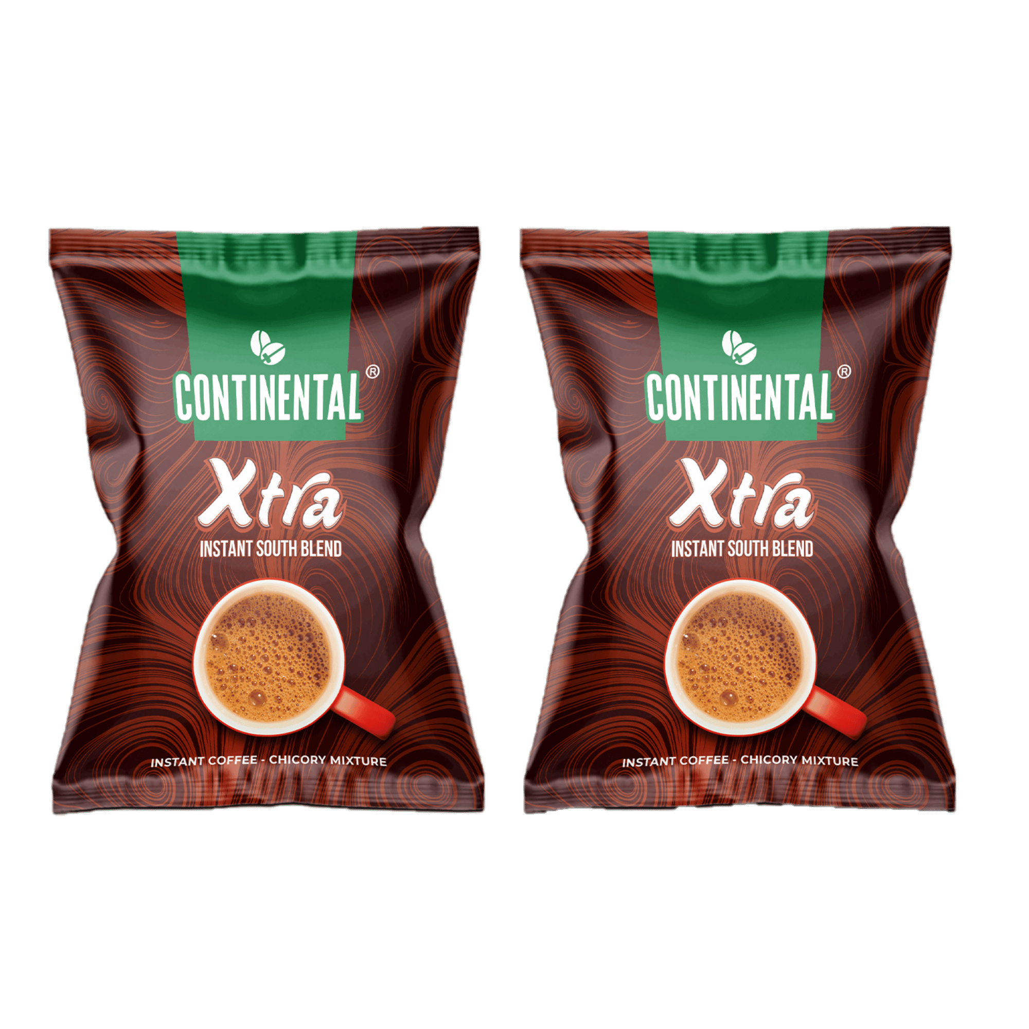 Continental Xtra 50g Pouch Combo | Pack of 2 | Instant Coffee Granules | Strongest Instant Coffee