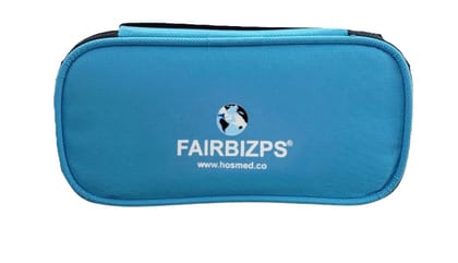 FAIRBIZPS Insulin Cooling Travel Pouch for Diabetics with Two Ice Gel Packs - Sky Blue | Ice Pack for Insulin | Insulin Cooler Bag for Travel | Keep Insulin Safe and Cool for 6 to 8 Hours