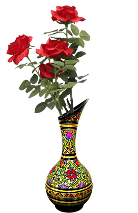 Brass Vase | Metal Long Neck Type | Handmade | Turkish Decorative | Brass Flower Vase | Living Decor | Wedding | Pretty Gift | Exotica Livings