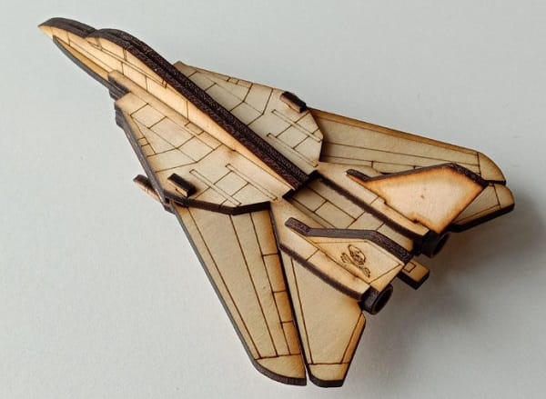 Laser Cut Toy F 14 Tomcat Panda Fighter 3D Aircraft