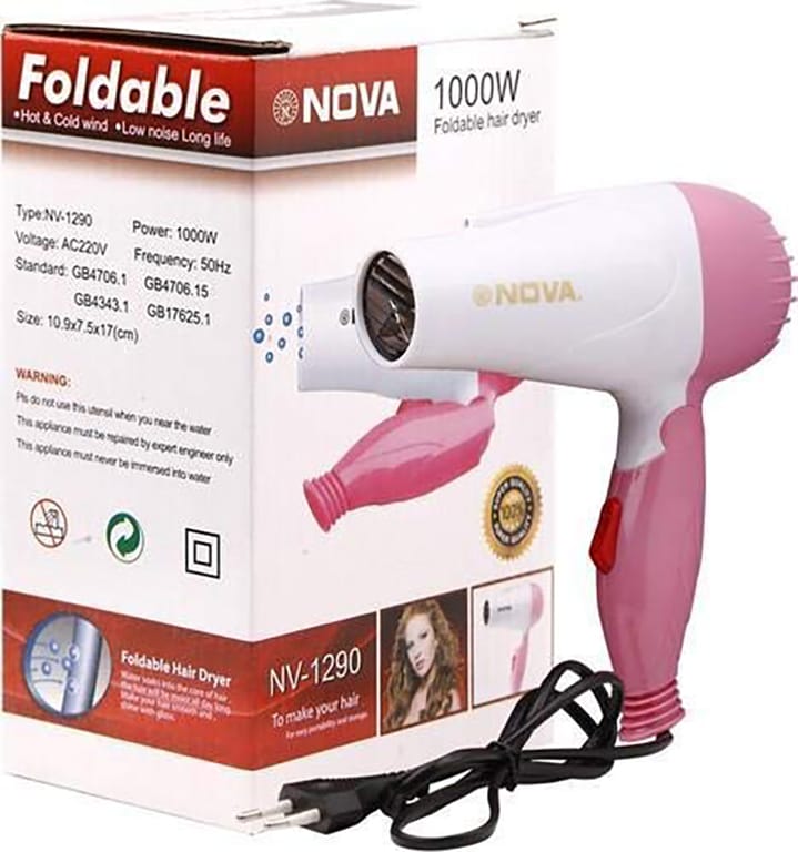 Electric Nova's foldable  hair dryer