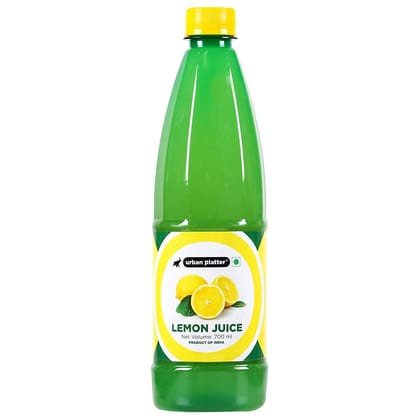 Urban Platter Lemon Juice Concentrate, 700ml [Equivalent of 70 Lemons!, Quick and Easy, Ideal for Beverages and Daily Use.]