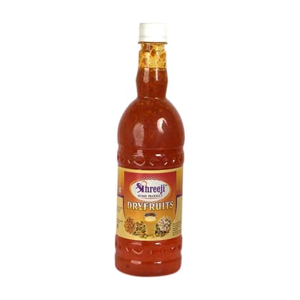 Shreeji Dry Fruits Syrup Mix with Milk for Making Juice 750 ml