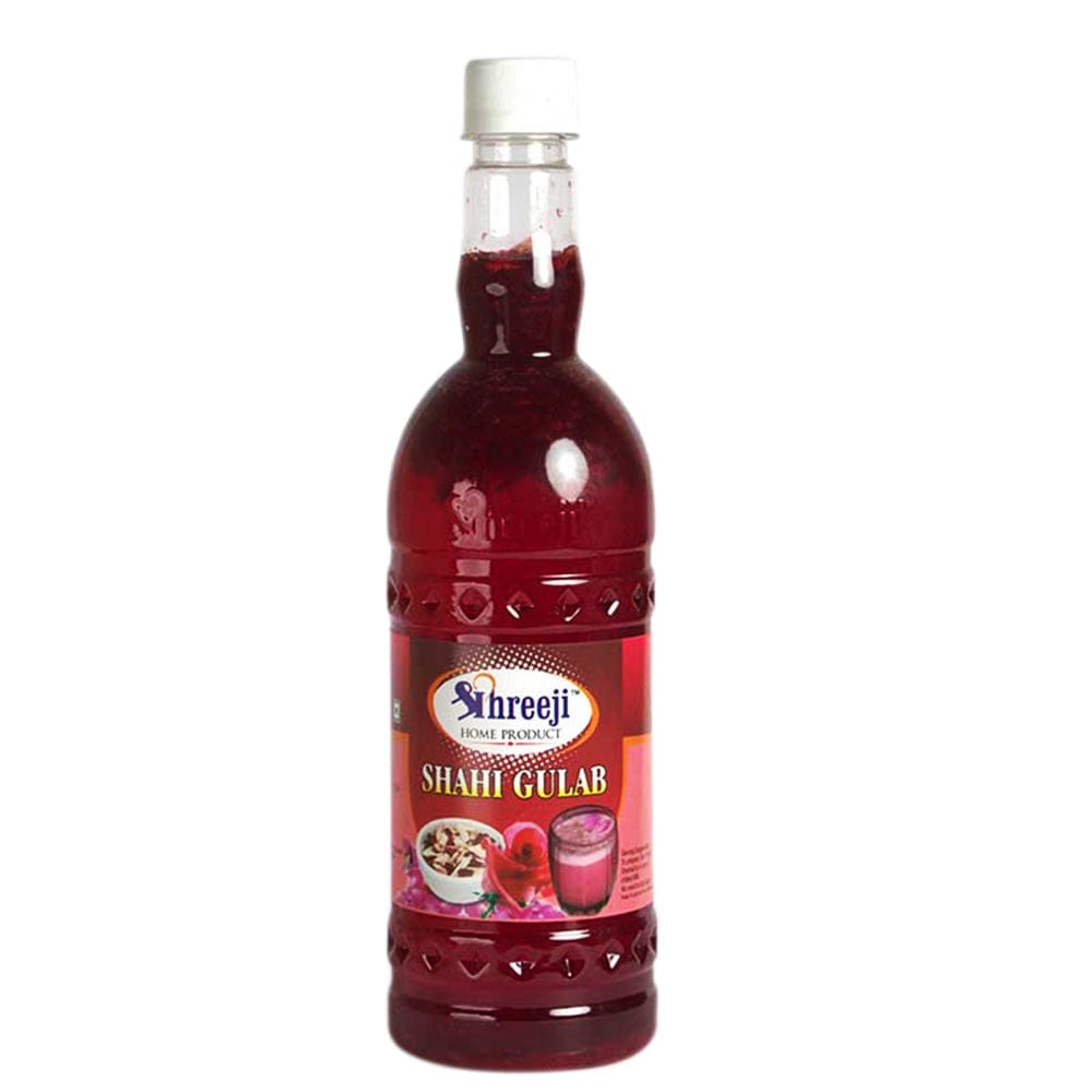 Shreeji Shahi Gulab Syrup Mix with Milk for Making Juice 750 ml