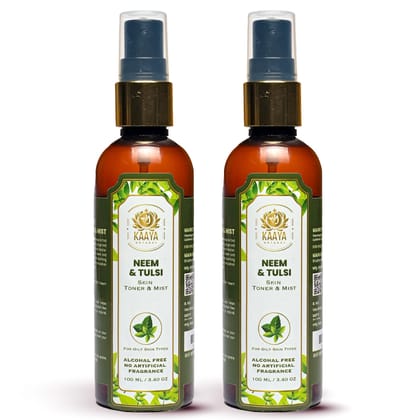 Kaaya Natural Neem & Tulsi Toner & Mist 100ML Bottle (BUY 1 GET 1 FREE)