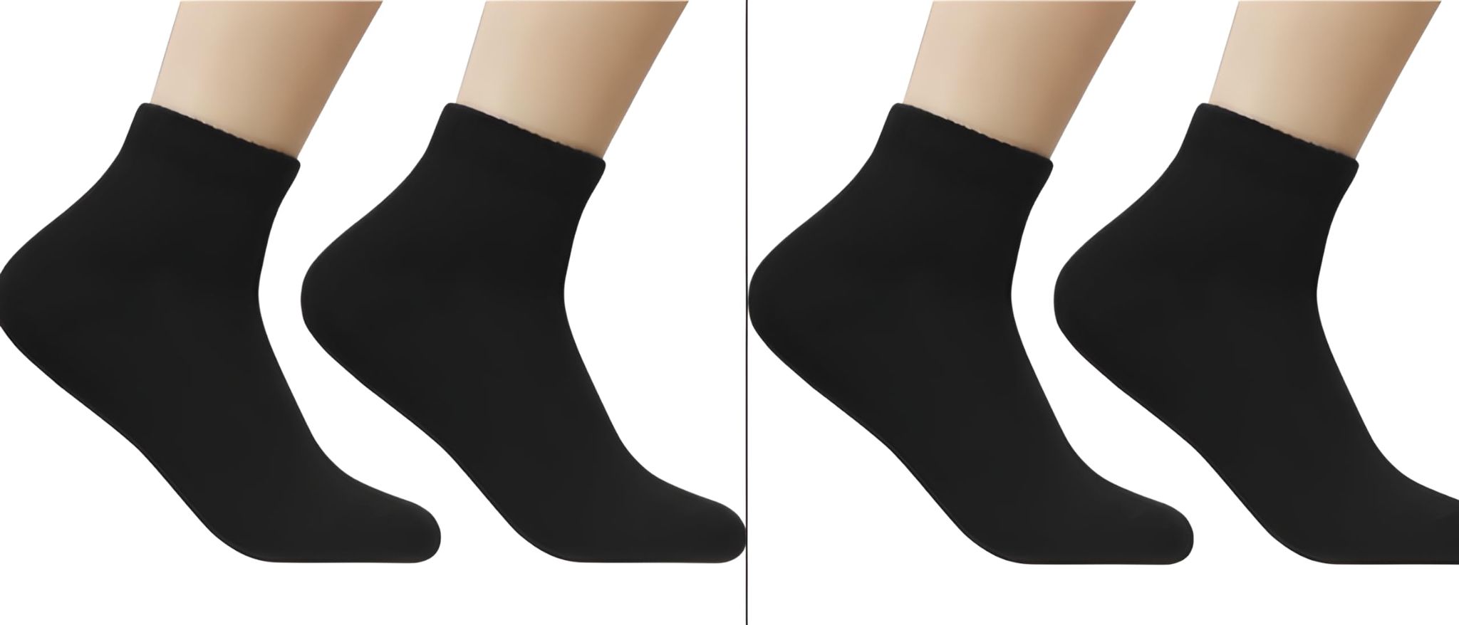 ShriGeeta Enterprises Unisex Ankle Socks (Combo & Pack of 4) Free Size