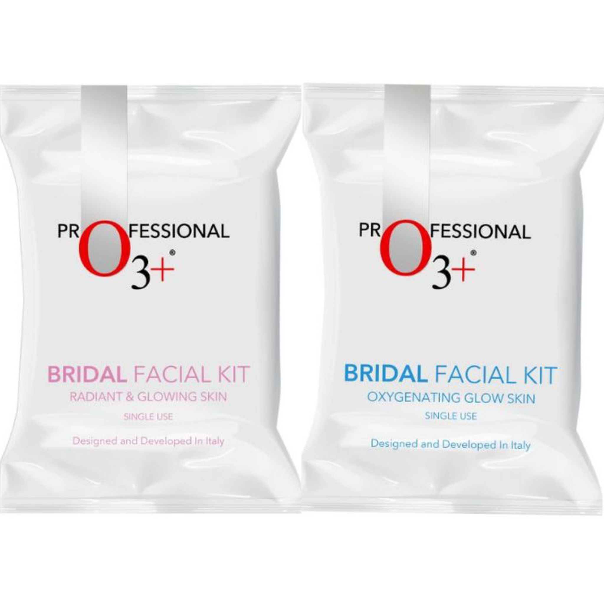 O3+ Bridal Facial Kit for Radiant & Glowing Skin (54gm+66ml) + O3+ Bridal Facial Oxygenating Glow Skin Kit For Oily & Acne Prone Skin (81gm) Pack of 2