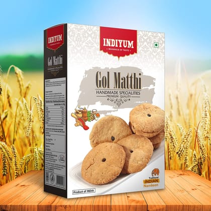 Indiyum Maida Namkeen Snack Gol Mathi 400g Pack Of 2