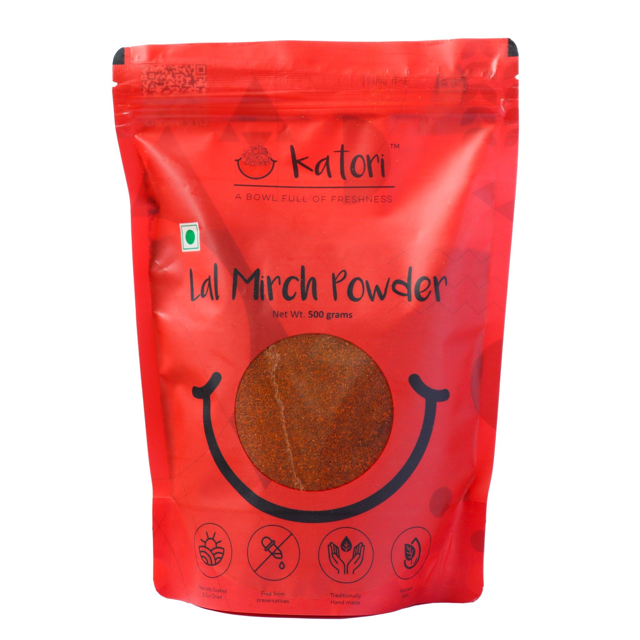 Katori Red Chilli (Lal Mirch) Powder | Teja Chilies | Mathania Chilies (500gm)