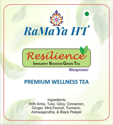 Resilience - Immunity booster Green Tea By Ramaya HT with Amla, Tulsi & Ashwagandha