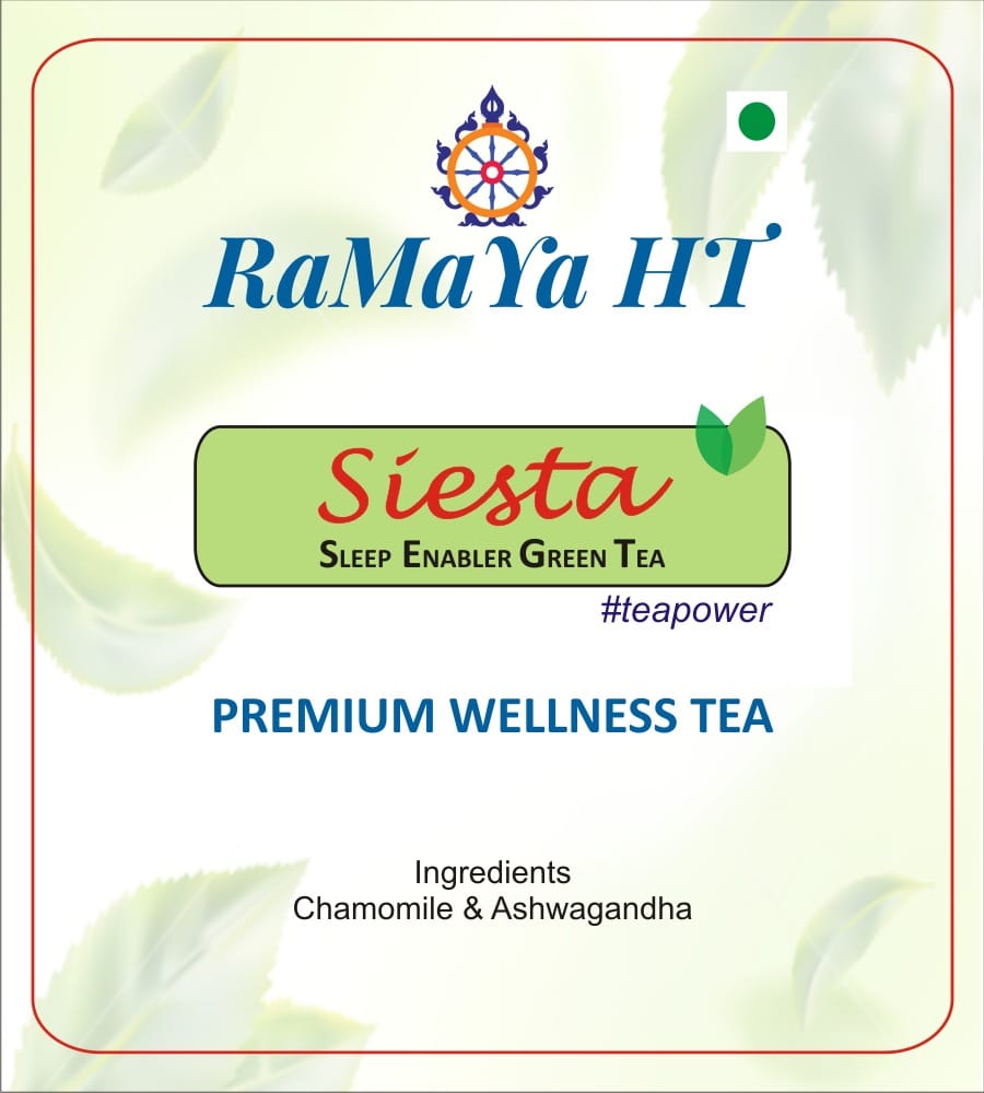 Siesta - Sleep enabler Green Tea By Ramaya HT with Chamomile & Ashwagandha