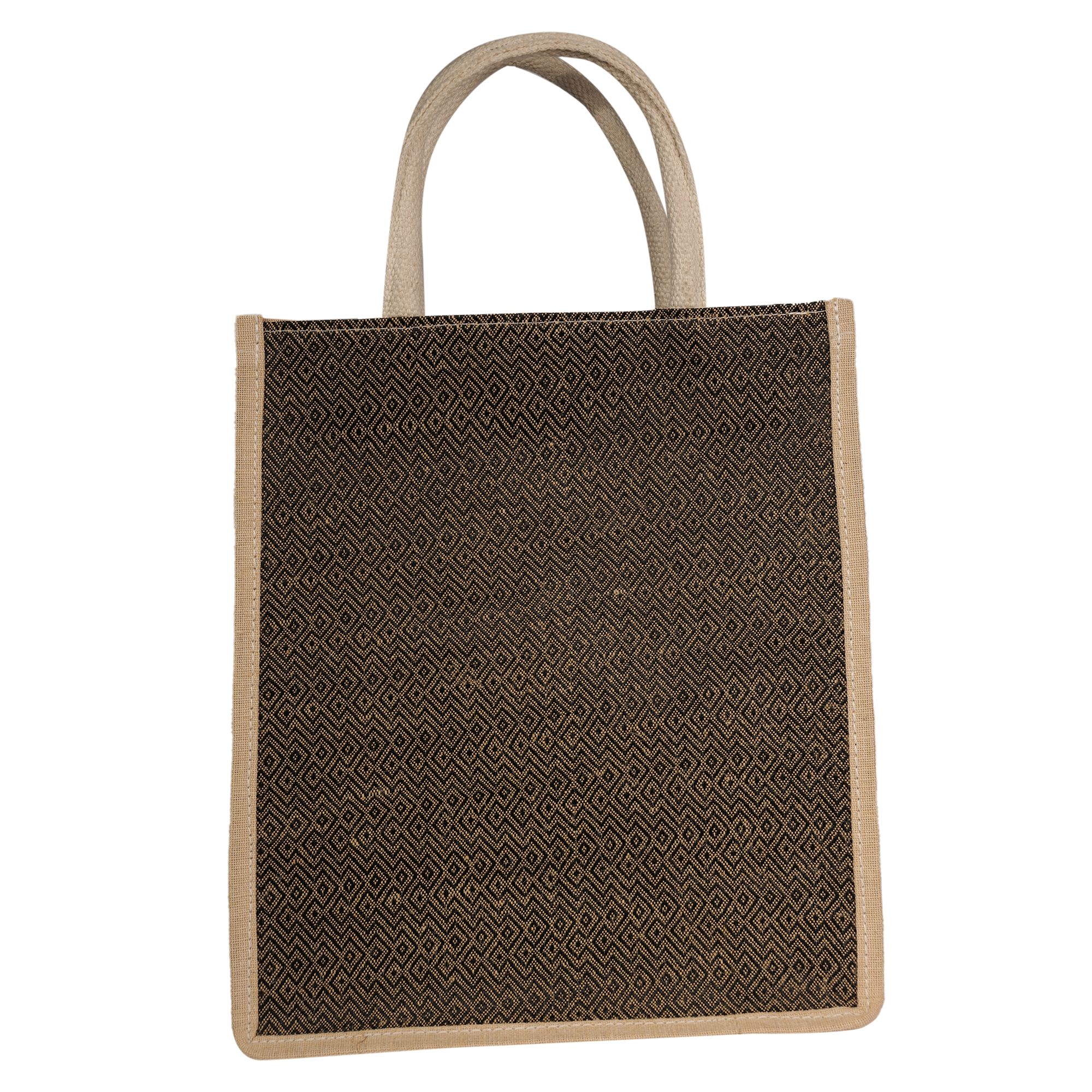 Jharcraft Jute Bag Checked/Stripe (BG00631)