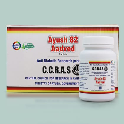 Aadved Ayush 82 | Ayush Formula for Diabetes - Rs 5/tablet Ayush 82 by CCRAS