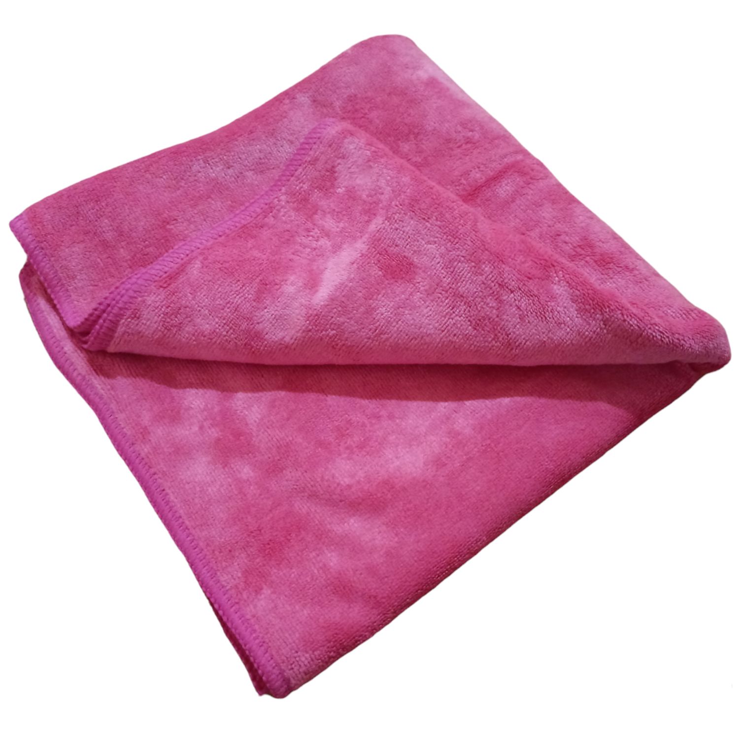 Microfiber Cloth for Car and Bike Cleaning and Detailing Extra Soft and Lint Free Cloth 400 GSM 40 x 60cm, Pink (Pack of 1)