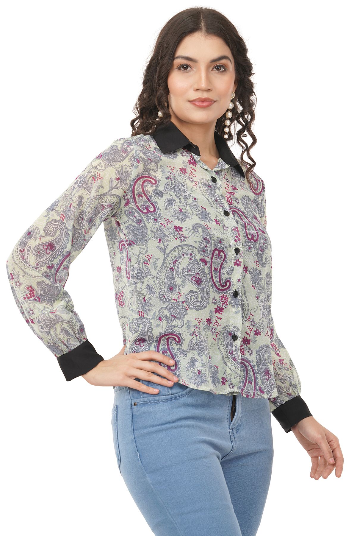 Womens  Trendy Georgette Shirt