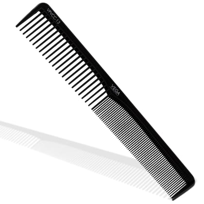 Vega Professional Styling Comb (Carbon Anti-Static Black Line Hair Comb)(VPVCC-13)