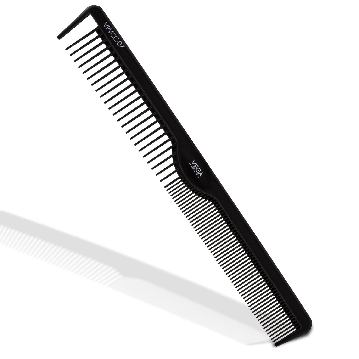 Vega Professional Dressing Comb (Carbon Anti-Static Black Line Hair Comb)(VPVCC-07)