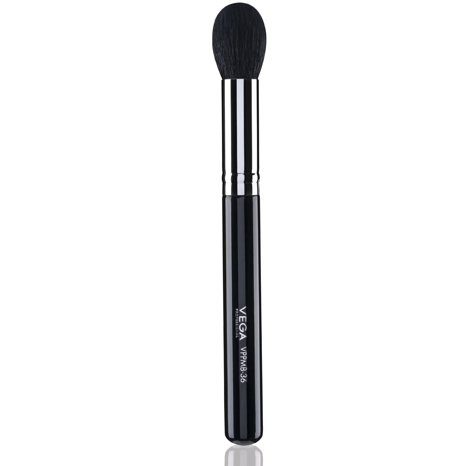 Vega Professional Focused Blush Brush, Soft Bristles, Copper Ferrule, Wooden Handle(VPPMB-36)