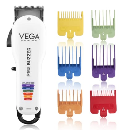 VEGA Professional Pro Buzzer Hair Clipper, 240 mins Runtime & Japanese Stainless Steel Fade Blades, (VPMHC-08)