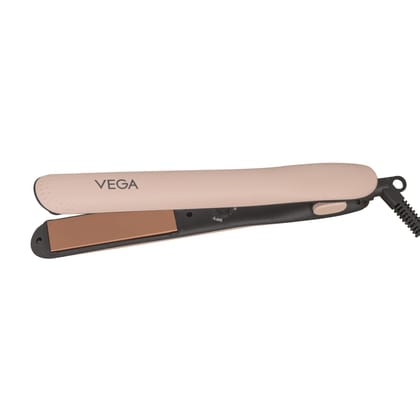 VEGA Go Glam Hair Straightener with Titanium Plates & 3 Temperature Settings, (VHSH-32)