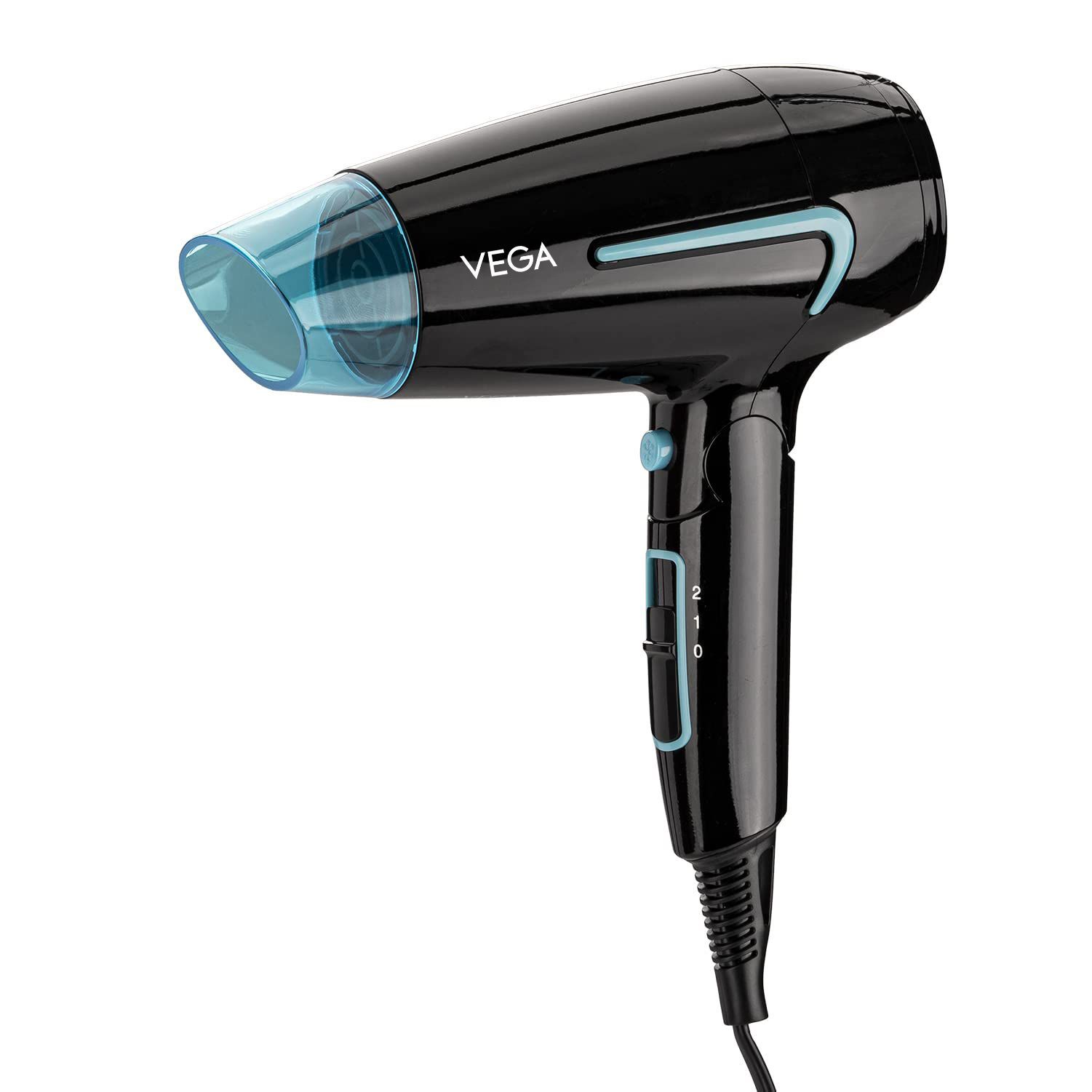 Vega U-Style 1600 Watts Foldable Hair Dryer For Men & Women With Cool Shot Button, (VHDH-24)